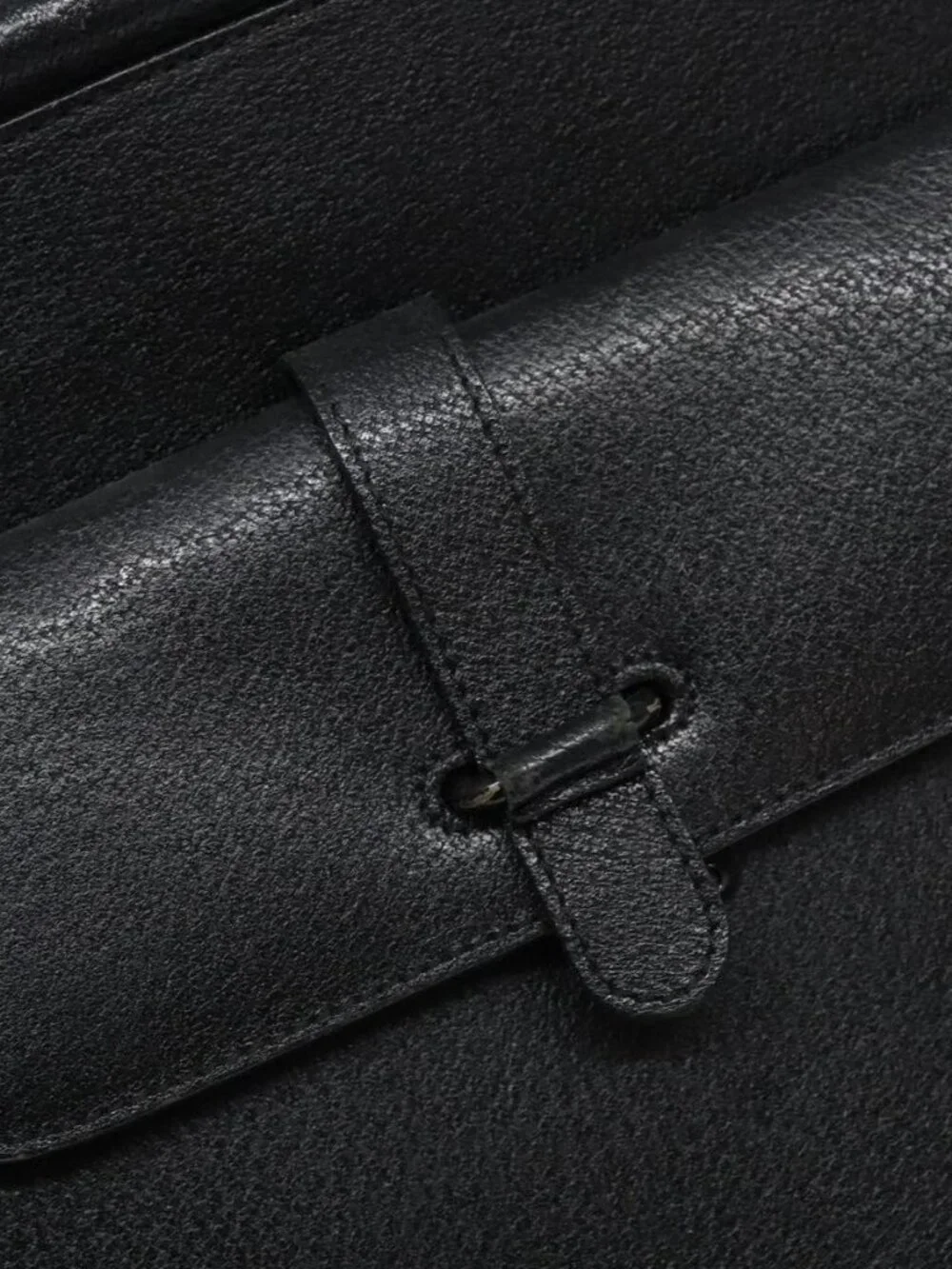 GUCCI Hand Bag Leather Black Silver 000 2058 0307 5 Auth